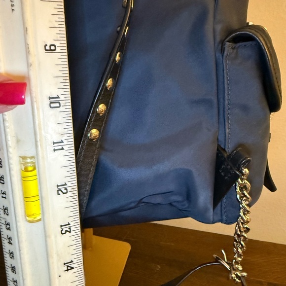 Michael Kors Midnight Blue Backpack with Silver Details - Picture 7 of 7
